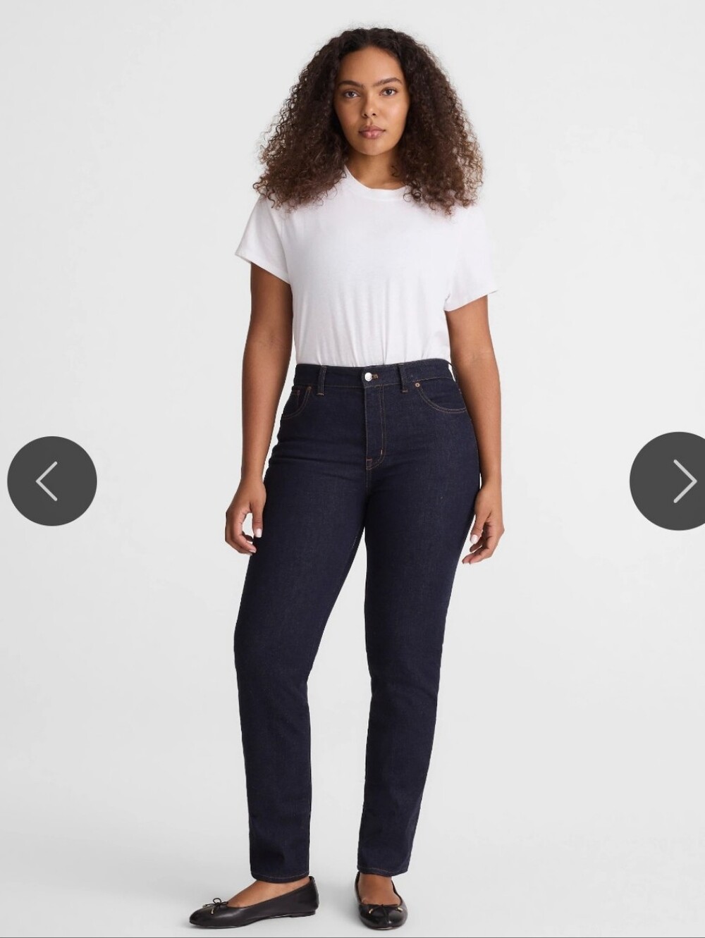 NWT Madewell The Curvy Jules Slim-Straight Jean Dark Indigo Rinse Wash Denim 29
